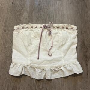 Kirious los angeles white lace tube top